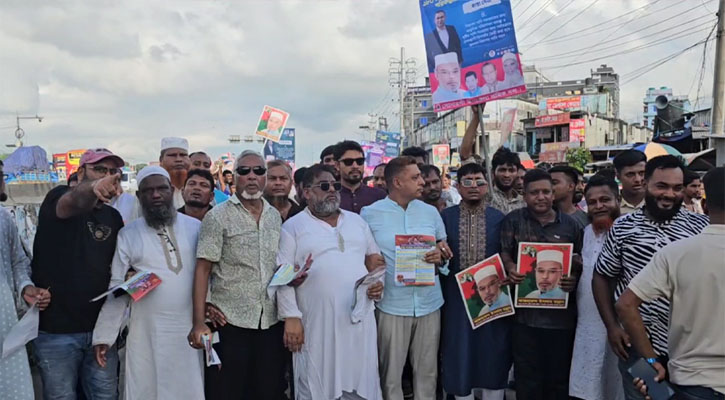 সোনারগাঁ উপজেলা শ্রমিক দলের শোডাউন-লিফলেট বিতরণ